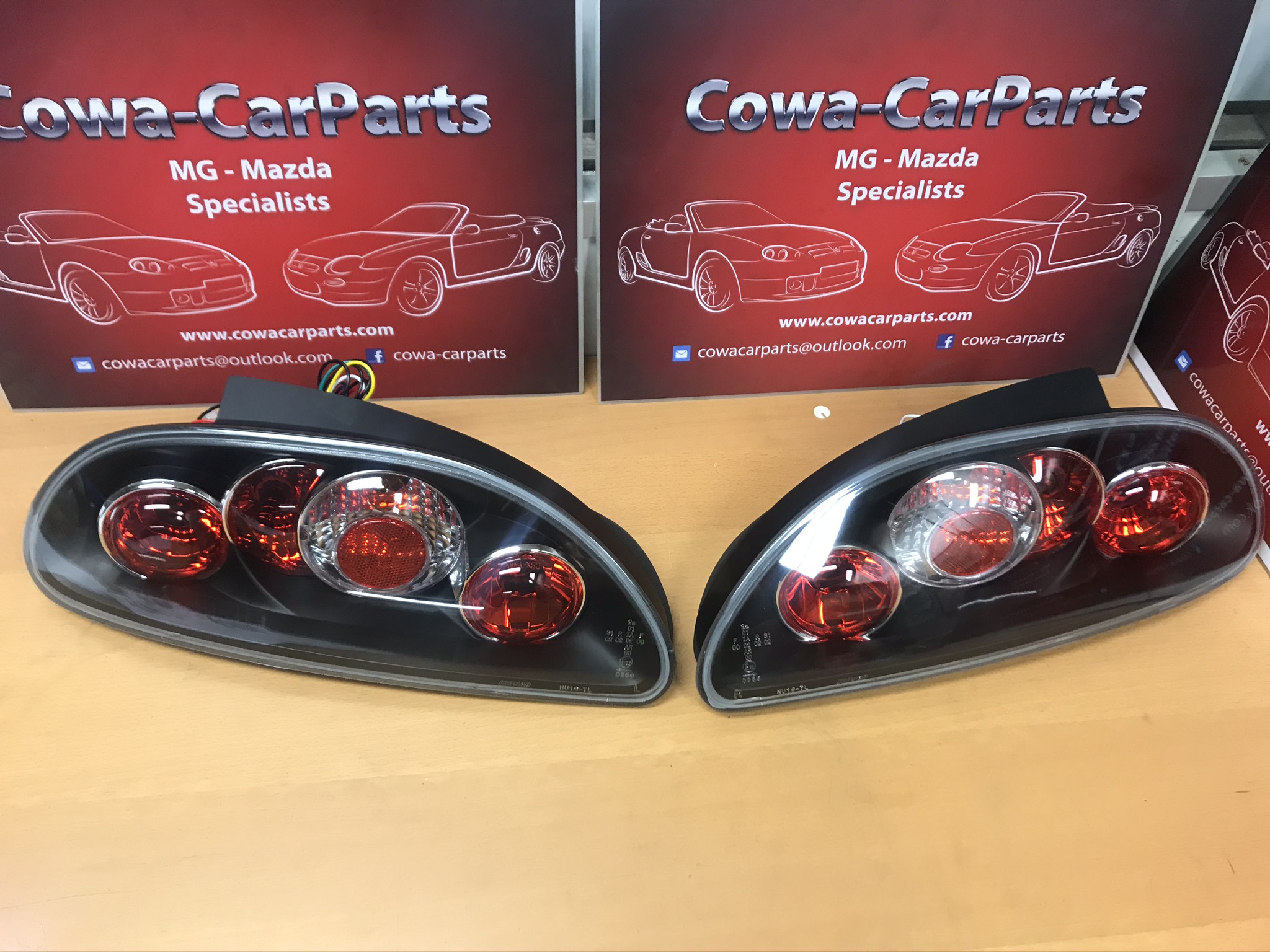 Ultimate Styling Black Lexus Style Rear Lights For MG MGTF (2002-2007) - Performance Upgrade