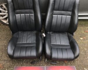 Mg F Mg TF zwarte leren nieuwe stoelen