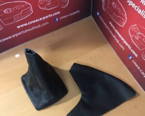 mg f mgf mk1  Pook  + handrem hoes nieuw echt leer handbremssack schaltsack leder neu gear handbreak leather