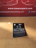 mg f mgf bandendruk label zwart nieuw Reifen anklebber pressure label sticker