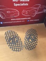 Mgf mg f Zijluchtrooster RVS met Mg logo nieuw air vent grille motorraum lüftung gitter links + rechts - Afbeelding 3
