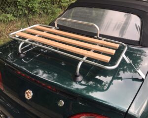 Mg F Mg TF nieuw Bagagerek hout Gepäckträger luggage rack new luggage rack