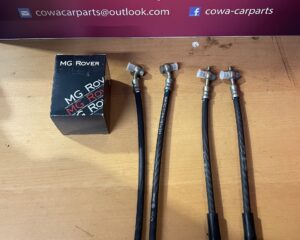mg tf remslang voor + achter Bremsschlauch vorne + hinten Brake hoses front + rear axle remslangen remleiding remleidingen