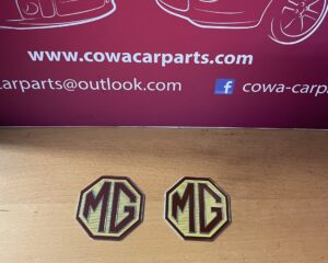 Mg TF standaard origineel Insert voorbumper + achterbumper logo nieuw Emblem (2x)